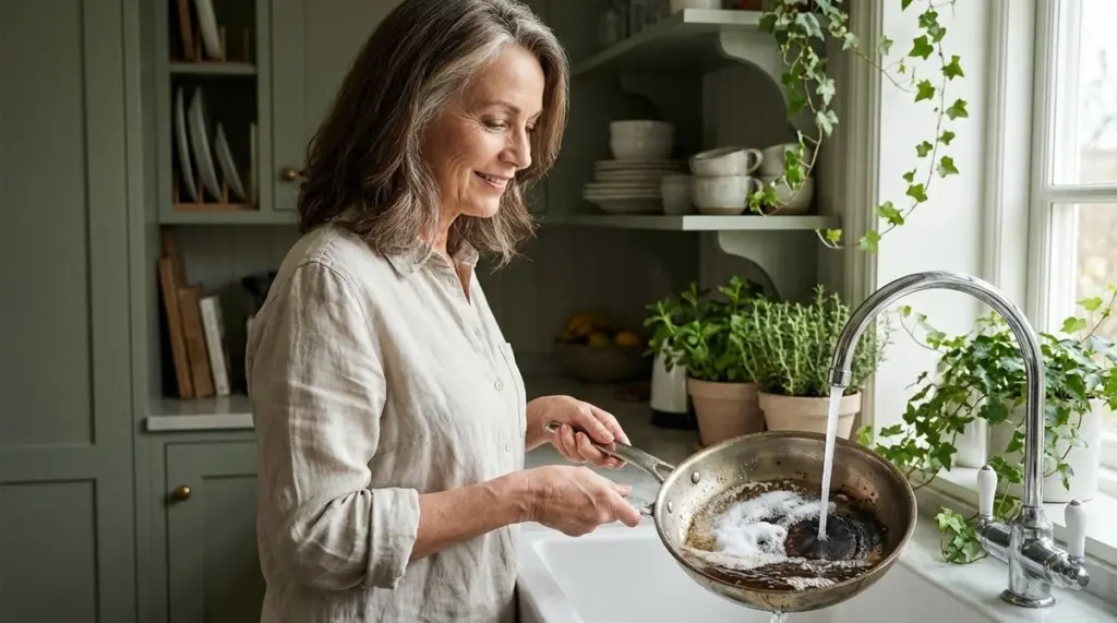 Připálené pánve jsou minulostí: metoda, která odstraní vše bez námahy a je skutečným návratem k základům!
