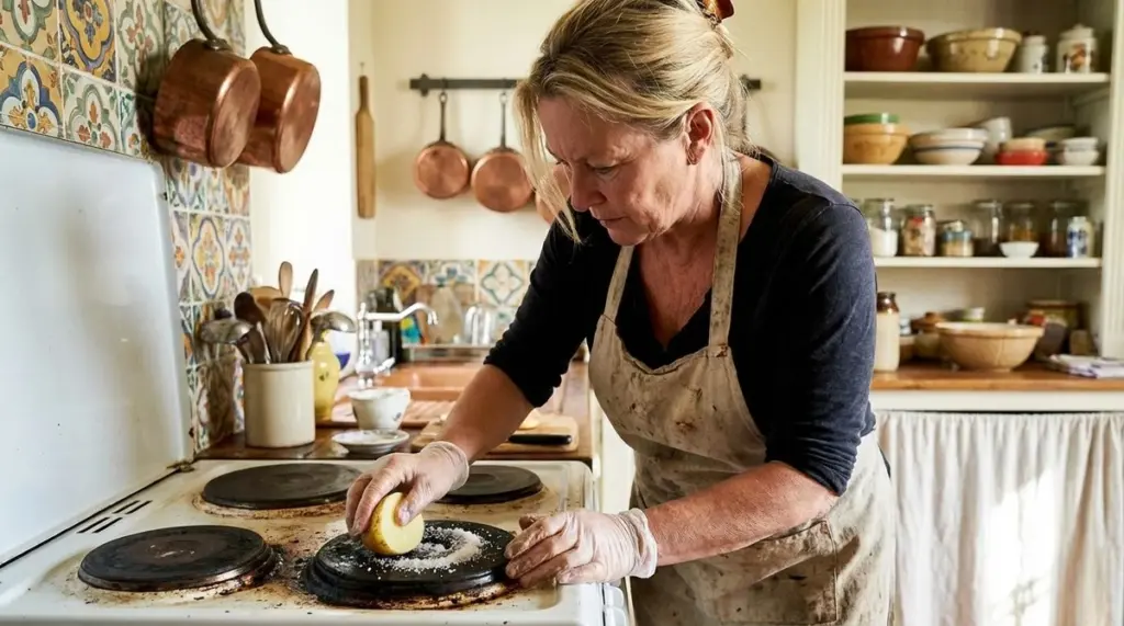 Propadla vám na sporáku připálená vrstva? Duo z vaší spíže ji odstraní bez námahy