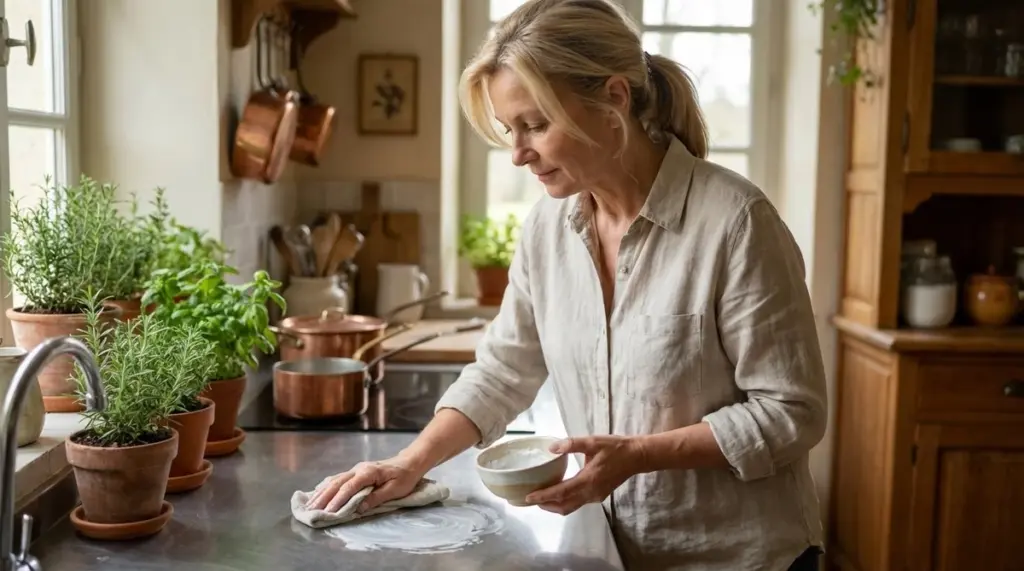 Tato hliněná kostka nahrazuje všechny čističe pod dřezem