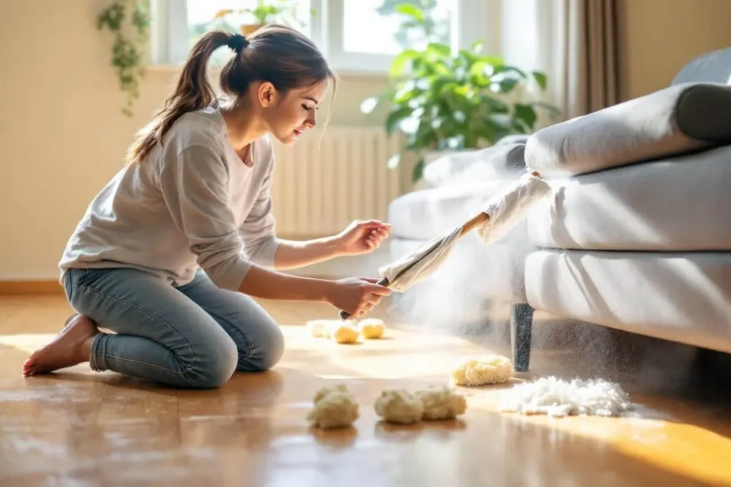 Jak staré punčocháče promění obyčejný smeták v neporazitelný past na prach