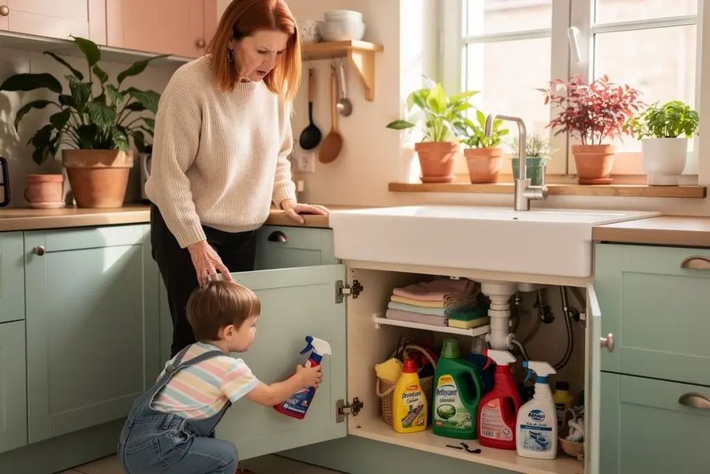 Nevšimli jste si? DETAilem v ukládání úklidových prostředků, který rodiče přehlížejí a způsobuje výbuchy nehod doma