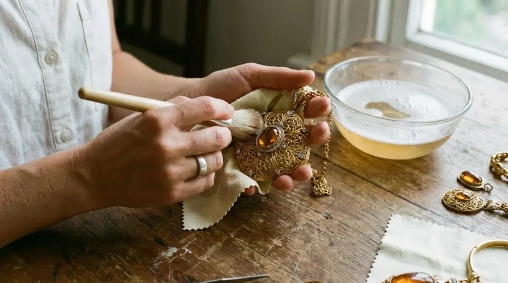 Perfektní lesk zlata bez chemie: kuchyňské tajemství promění čištění šperků