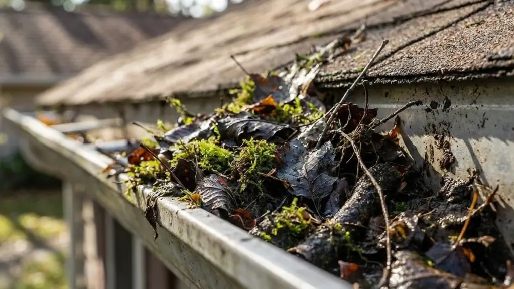 Proč po třech letech ignorování okapů najdete uvnitř to, co způsobuje fleky na stropě