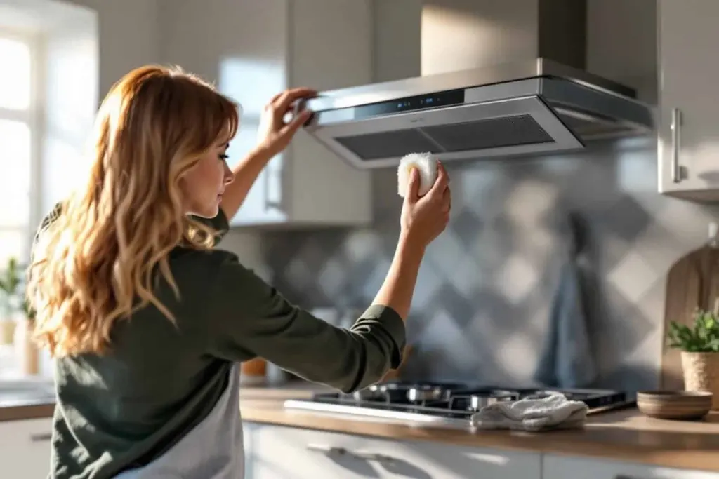 Žádné drhnutí digestoře: Metoda, která rozpustí mastnotu sama