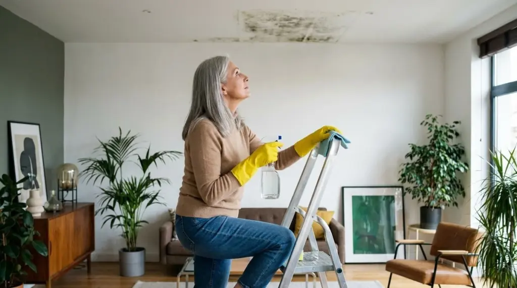 Jediný sprej na můj plesnivý strop: za 15 minut byla barva jako nová a fleky zmizely!