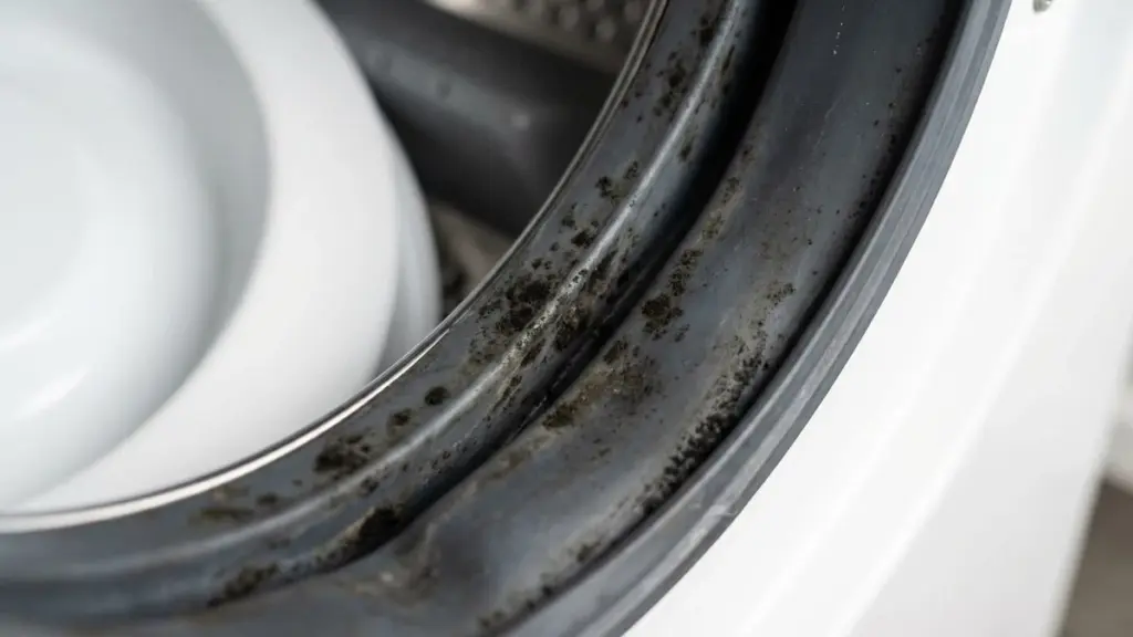 Nechte pračku po praní pootevřenou: Skrytý problém způsobující černé skvrny na těsnění