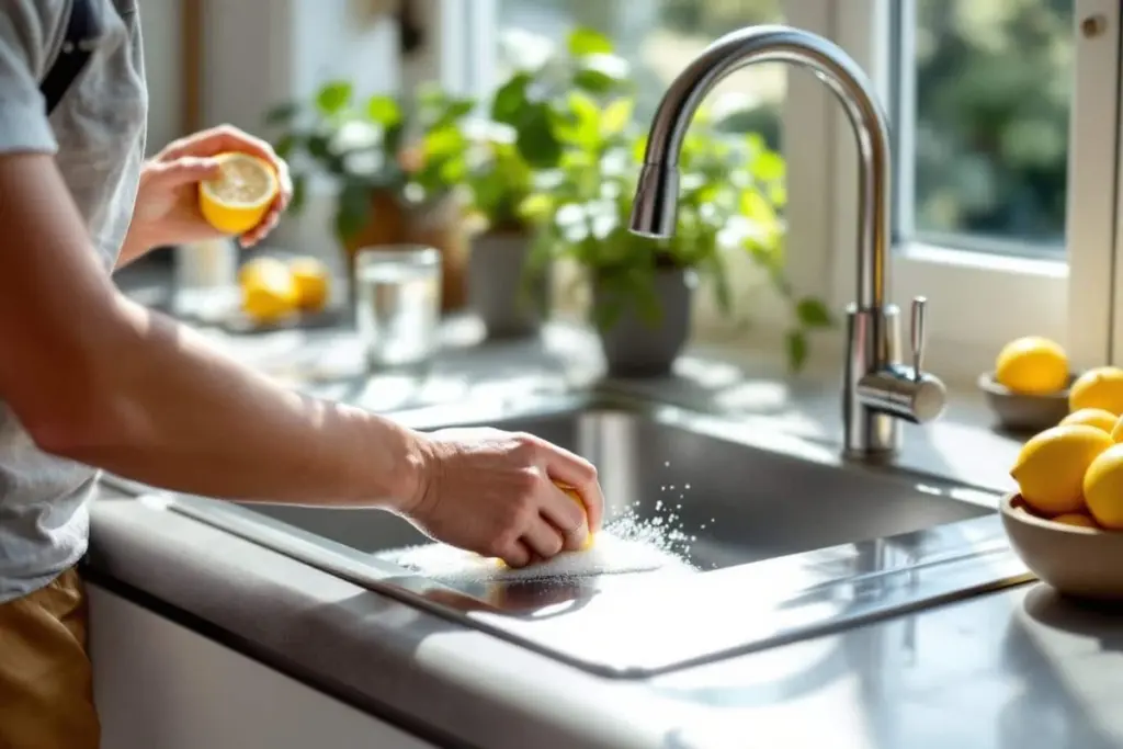 Un gest přírodního prostředku stačí, aby váš nerezový dřez zase zářil jako nový